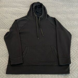 Athlete Black Oversized Hoodie